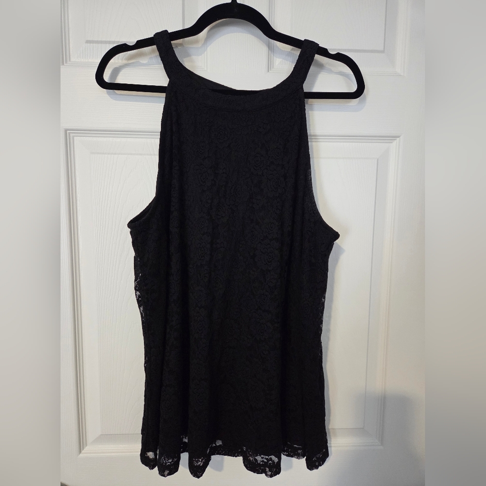 Torrid Black Lace Top
